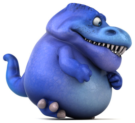 Fun dinosaur - 3D Illustrationの写真素材