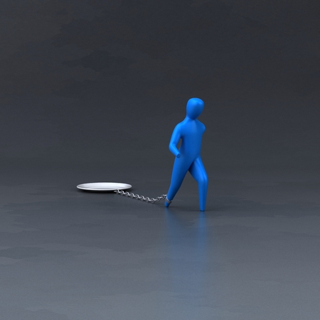 Burden symbol - 3D Illustrationの写真素材