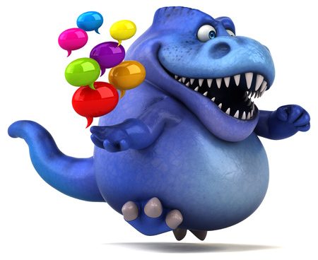 Fun dinosaur - 3D Illustrationの写真素材