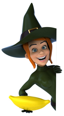 Sexy witch - 3D Illustrationの写真素材