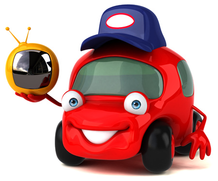 Fun car - 3D Illustrationの写真素材