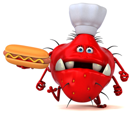 Fun germ - 3D Illustrationの写真素材