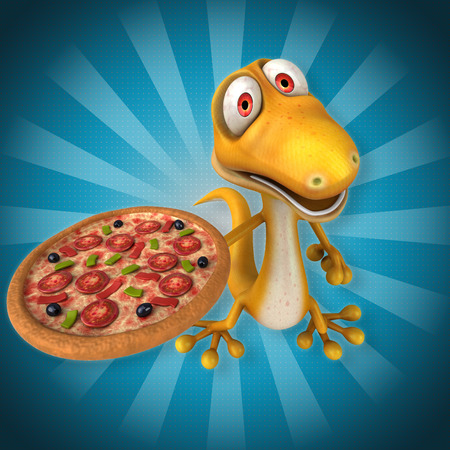 Fun lizardの写真素材