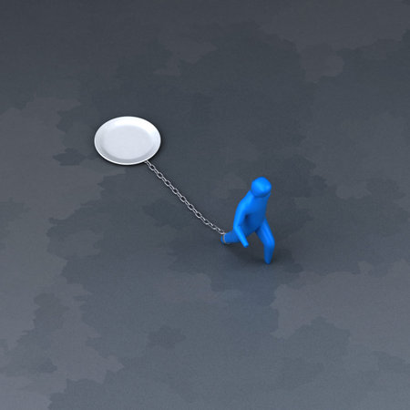 Burden symbol - 3D Illustrationの写真素材