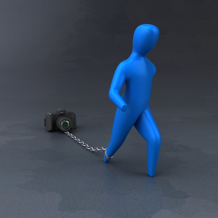 Burden symbol - 3D Illustrationの写真素材