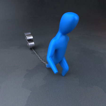 Burden symbol - 3D Illustrationの写真素材