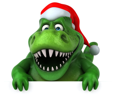 Fun dinosaur- 3D Illustrationの写真素材
