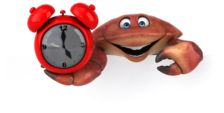 Fun crab - 3D Illustrationの写真素材