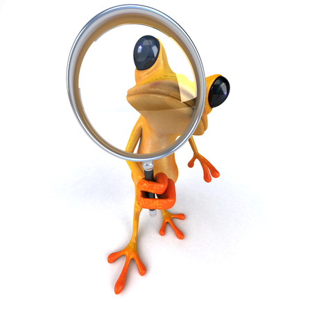 Fun frog - 3D Illustrationの写真素材