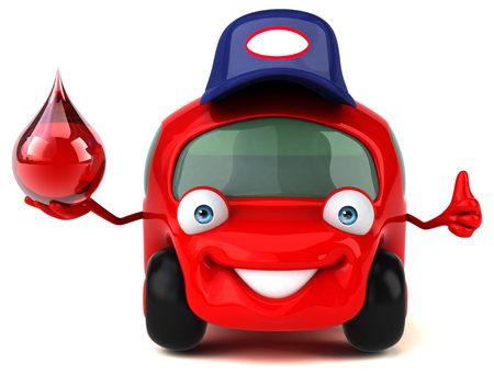 Fun car - 3D Illustrationの写真素材