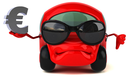 Fun car - 3D Illustrationの写真素材