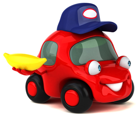 Fun car - 3D Illustrationの写真素材