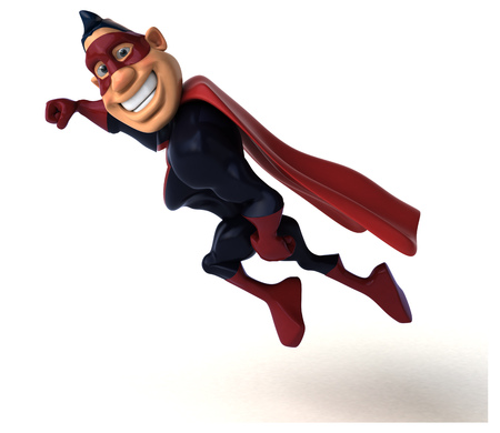 Fun superhero - 3D Illustrationの写真素材