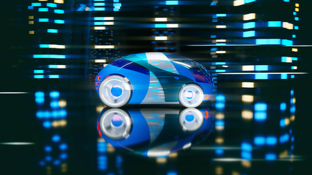 Car design - 3D Illustrationの写真素材