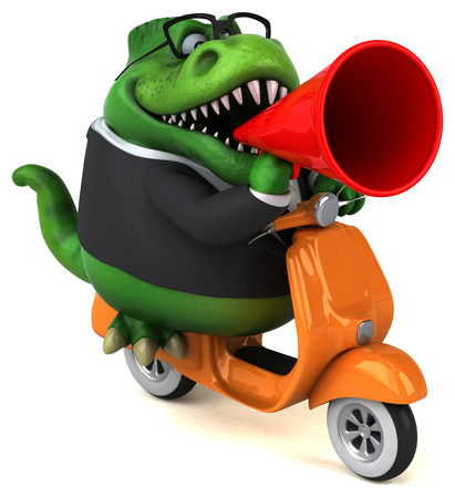 Fun Trex - 3D Illustrationの写真素材