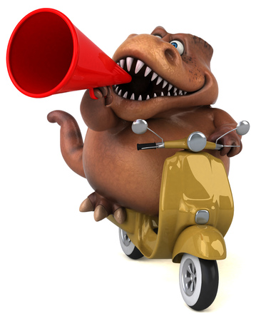 Fun Trex - 3D Illustrationの写真素材