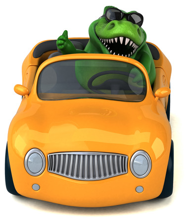 Fun Trex - 3D Illustrationの写真素材