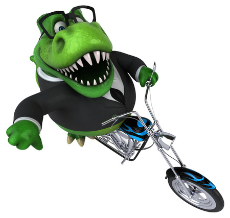 Fun trex - 3D Illustrationの写真素材