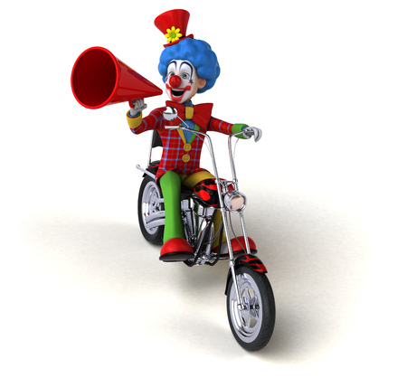 Fun clown - 3D Illustrationの写真素材