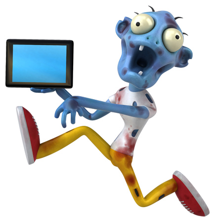 Fun zombie - 3D Illustrationの写真素材