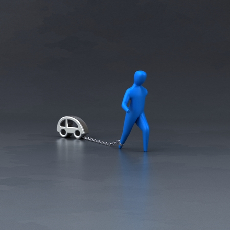 Burden symbol - 3D Illustrationの写真素材