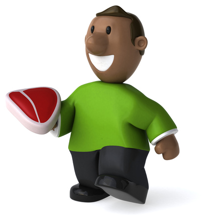 Cartoon guy - 3D Illustrationの写真素材