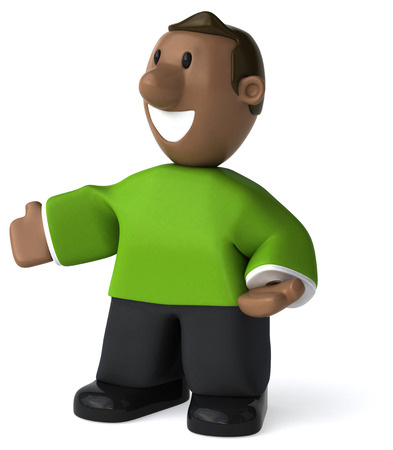 Cartoon guy - 3D Illustrationの写真素材