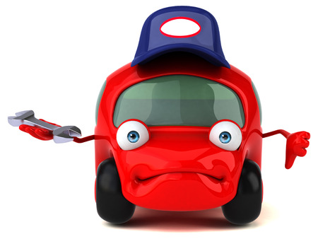 Fun car - 3D Illustrationの写真素材