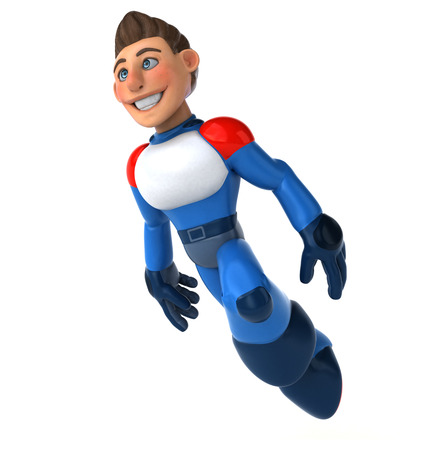 Fun modern superhero - 3D Illustrationの写真素材