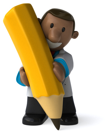 Fun doctor - 3D Illustrationの写真素材