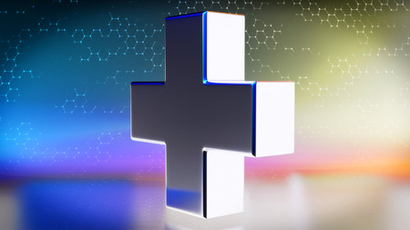 Medical icon - 3D Illustrationの写真素材