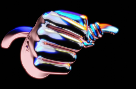 Abstract fight - 3D Illustrationの写真素材