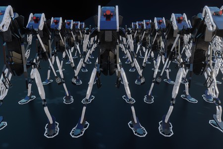 Generative robot - 3D Illustrationの写真素材