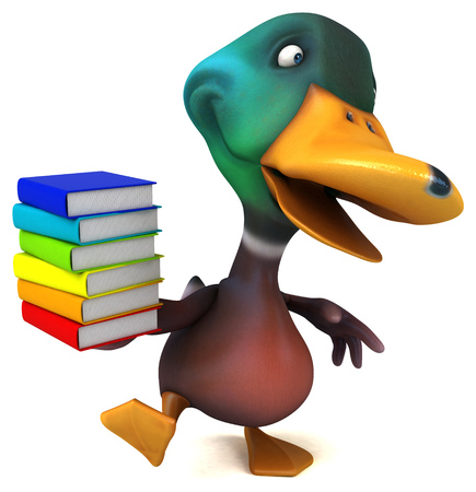Fun duck - 3D Illustrationの写真素材