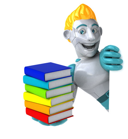 Robot - 3D Illustrationの写真素材