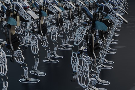 Generative robot - 3D Illustrationの写真素材