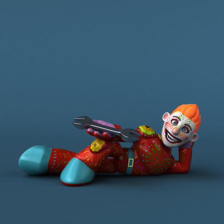 Mexican hero - 3D Illustrationの写真素材