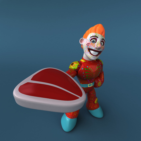 Mexican hero - 3D Illustrationの写真素材