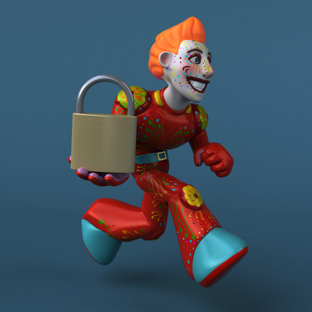 Mexican hero - 3D Illustrationの写真素材