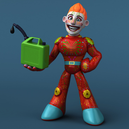 Mexican hero - 3D Illustrationの写真素材