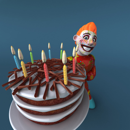 Mexican hero - 3D Illustrationの写真素材