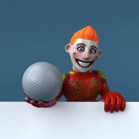 Mexican hero - 3D Illustrationの写真素材