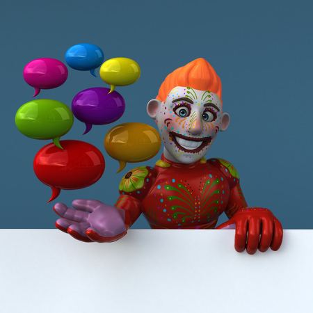 Mexican hero - 3D Illustrationの写真素材