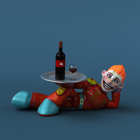 Mexican hero - 3D Illustrationの写真素材