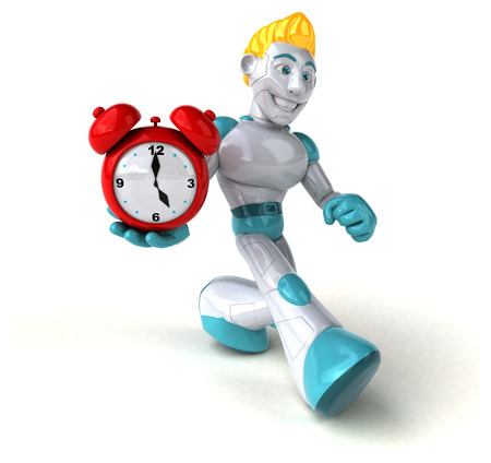 Robot - 3D Illustrationの写真素材