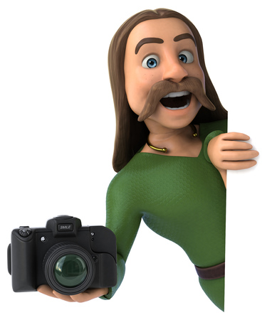 Fun Gaul - 3D Illustrationの写真素材
