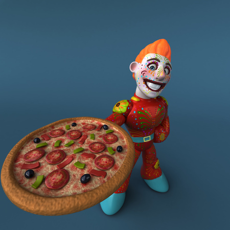 Mexican hero - 3D Illustrationの写真素材
