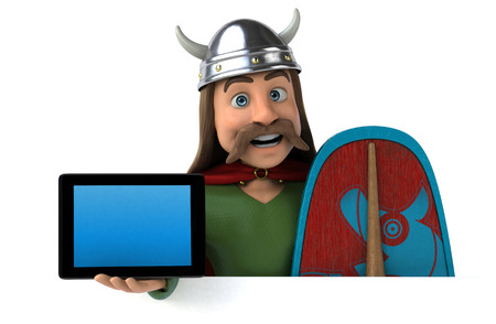 Fun Gaul - 3D Illustrationの写真素材