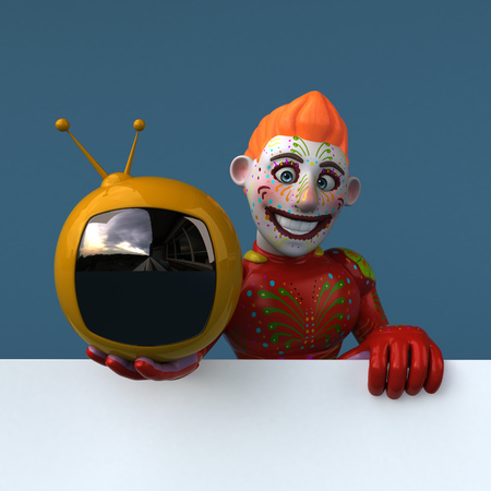 Mexican hero - 3D Illustrationの写真素材
