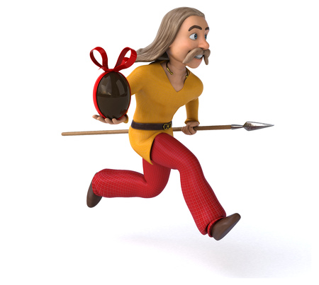 Fun gaul - 3D Illustrationの写真素材